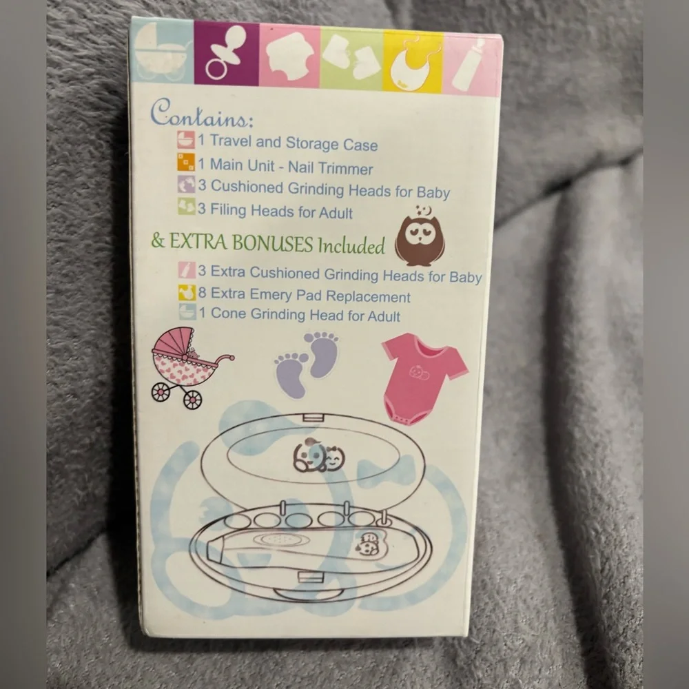Baby Nail Trimmer 21 in 1,‎ Usage Labeled Case & 13 Extra Replacement Tools,Pink